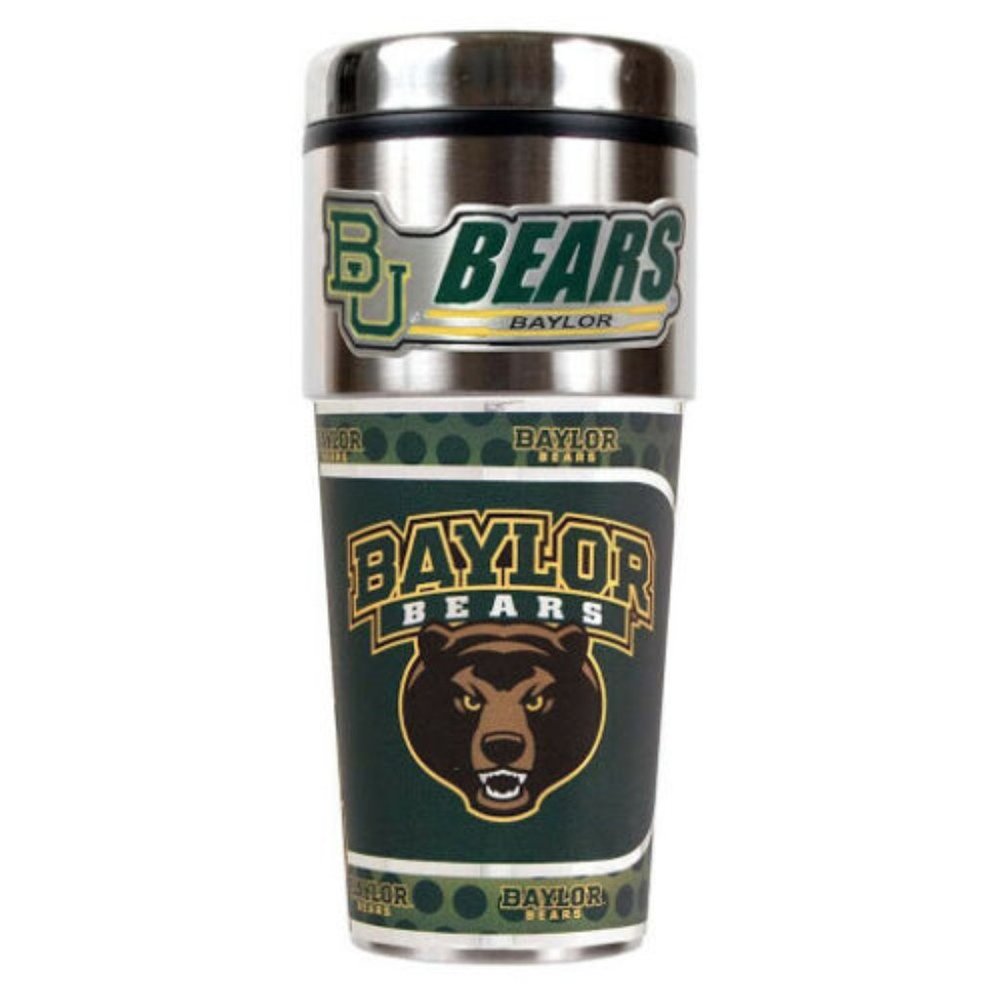 BAYLOR BEARS 16OZ TRAVEL TUMBLER COFFEE MUGS